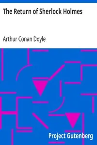 The Return of Sherlock Holmes — Arthur Conan Doyle cover