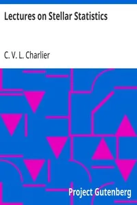 Lectures on Stellar Statistics — C. V. L. (Carl Vilhelm Ludwig) Charlier cover