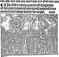 A Ioyfull medytacyon to all Englonde of the coronacyon of our moost naturall souerayne lorde kynge Henry the eyght: (A Joyful Meditation of the Coronation of King Henry the Eighth) — Stephen Hawes cover