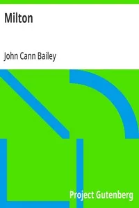 Milton — John Cann Bailey cover