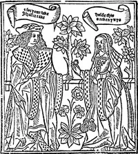 The cõforte of louers: The Comfort of Lovers — Stephen Hawes cover