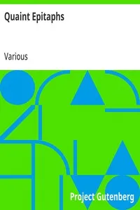 Quaint Epitaphs — Various cover