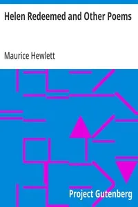 Helen Redeemed and Other Poems — Maurice Hewlett cover