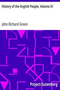 History of the English People, Volume IV cover