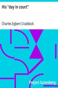 His "day in court": 1895 — Charles Egbert Craddock cover