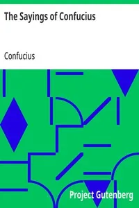 The Sayings of Confucius — Confucius cover