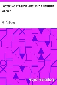 Conversion of a High Priest into a Christian Worker — M. (Meletios) Golden cover