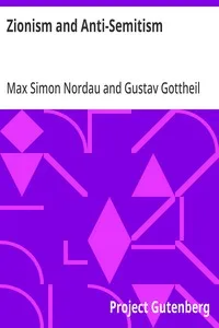 Zionism and Anti-Semitism — Max Simon Nordau cover