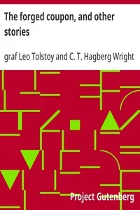 The forged coupon, and other stories — Leo, graf Tolstoy cover