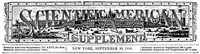 Scientific American Supplement, No. 664, September 22,1888 cover