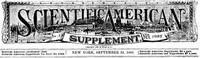 Scientific American Supplement, No. 1082, September 26, 1896 cover