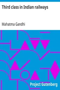 Third class in Indian railways — Mahatma Gandhi cover