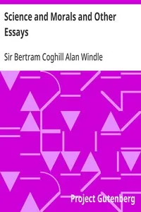 Science and Morals and Other Essays cover