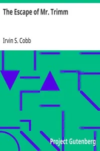 The Escape of Mr. Trimm: His Plight and other Plights — Irvin S. (Irvin Shrewsbury) Cobb cover