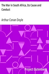The War in South Africa, Its Cause and Conduct — Arthur Conan Doyle cover
