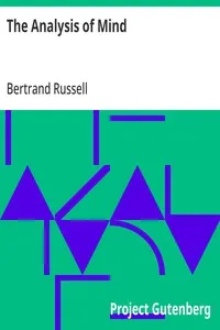 The Analysis of Mind — Bertrand Russell cover