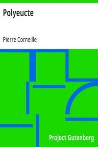 Polyeucte — Pierre Corneille cover