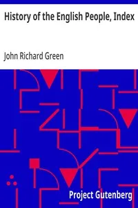 History of the English People, Index cover