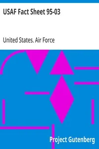 USAF Fact Sheet 95-03: Unidentified Flying Objects and Air Force Project Blue Book — United States. Air Force cover