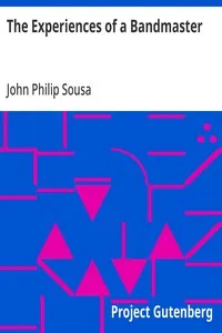 The Experiences of a Bandmaster — John Philip Sousa cover