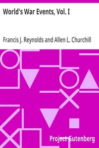 World's War Events, Vol. I — Anonymous cover