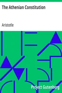The Athenian Constitution — Aristotle cover