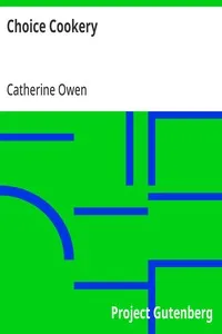 Choice Cookery cover