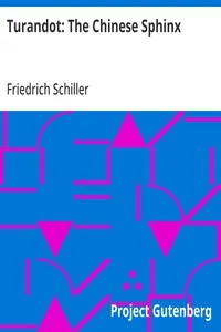 Turandot: The Chinese Sphinx — Friedrich Schiller cover