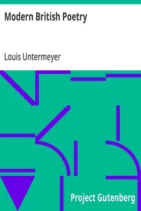 Modern British Poetry — Anonymous cover