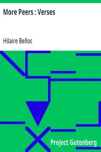 More Peers : Verses — Hilaire Belloc cover