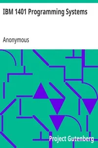 IBM 1401 Programming Systems — Anonymous cover