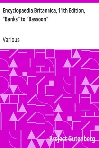 Encyclopaedia Britannica, 11th Edition, "Banks" to "Bassoon": Volume 3, Part 1, Slice 3 — Various cover