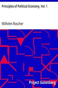 Principles of Political Economy, Vol. 1 cover