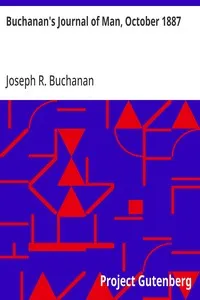 Buchanan's Journal of Man, October 1887: Volume 1, Number 9 — Anonymous cover