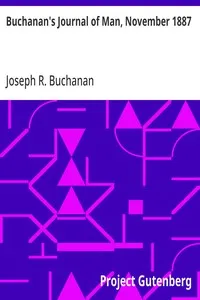 Buchanan's Journal of Man, November 1887: Volume 1, Number 10 — Anonymous cover