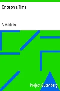 Once on a Time — A. A. (Alan Alexander) Milne cover