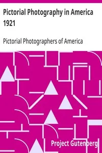 Pictorial Photography in America 1921 — Pictorial Photographers of America cover