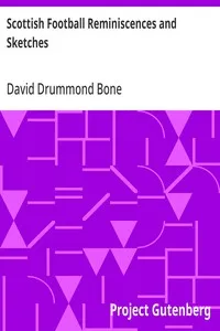 Scottish Football Reminiscences and Sketches — David Drummond Bone cover