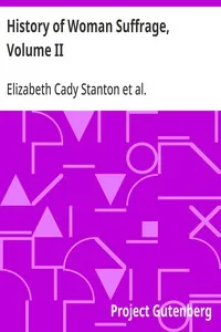History of Woman Suffrage, Volume II — Anonymous cover
