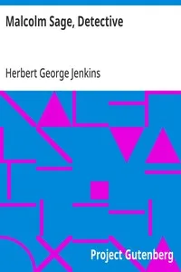 Malcolm Sage, Detective — Herbert George Jenkins cover