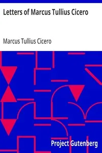 Letters of Marcus Tullius Cicero cover