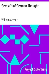 Gems (?) of German Thought — Anonymous cover
