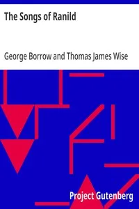 The Songs of Ranild — George Borrow cover