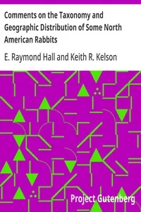 Comments on the Taxonomy and Geographic Distribution of Some North American Rabbits cover
