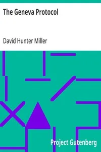The Geneva Protocol — David Hunter Miller cover
