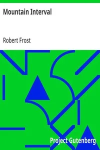 Mountain Interval — Robert Frost cover