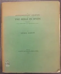 A Supplementary Chapter to the Bible in Spain — George Borrow cover