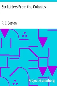 Six Letters From the Colonies cover