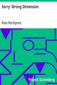 Sorry: Wrong Dimension — Ross Rocklynne cover