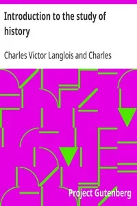Introduction to the study of history cover